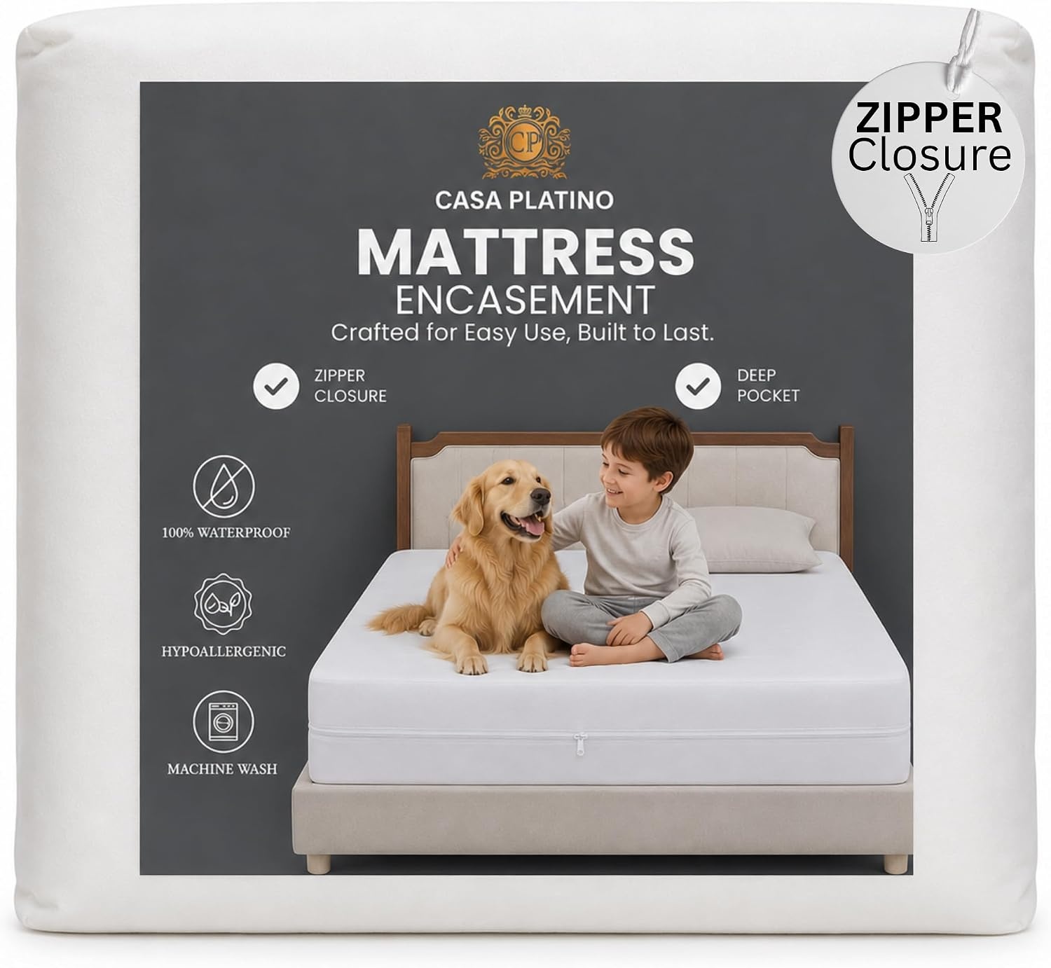 Casa Platino Zippered Mattress Encasement