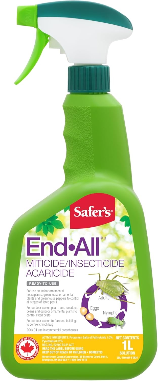 Safer's End-All Miticide Insecticide 1L Ready-to-Use Spray