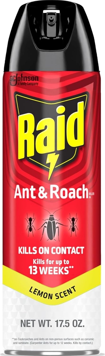 Raid Ant and Roach Killer Spray Lemon Scent 17.5oz