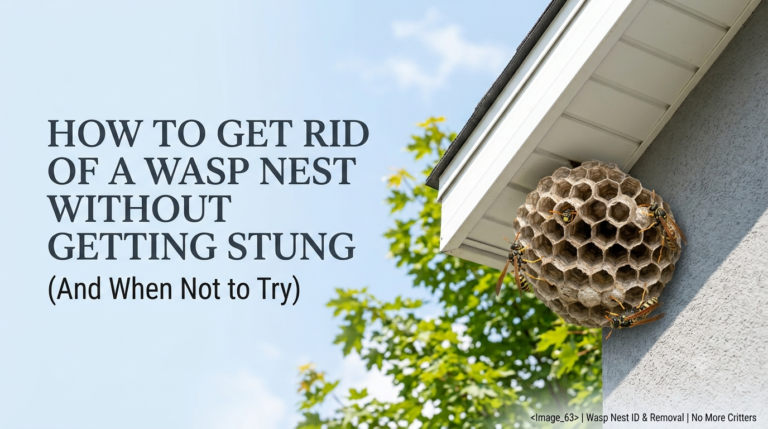 How to Get Rid of a Wasp Nest Without Getting Stung (And When Not to Try)