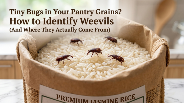 Tiny Bugs in Your Pantry Grains? How to Identify Weevils (And Where They Actually Come From)