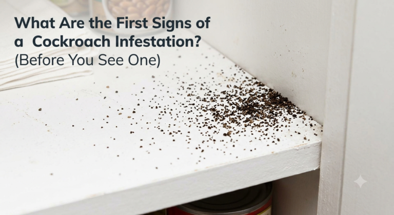 What Are the First Signs of a Cockroach Infestation? (Before You See One)