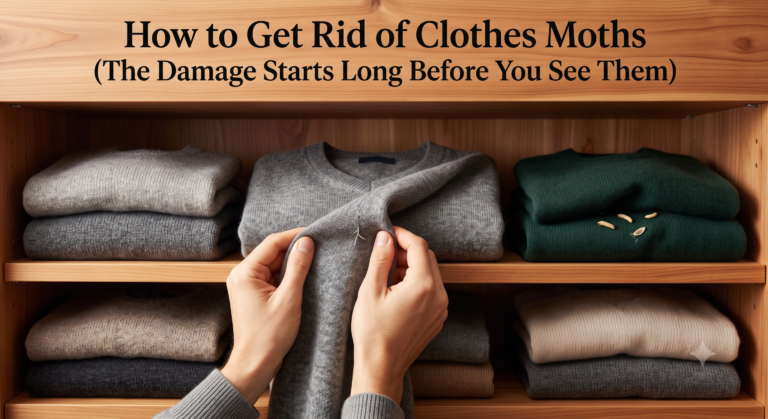 How to Get Rid of Clothes Moths (The Damage Starts Long Before You See Them)
